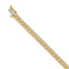 Quality Gold 14k Yellow Gold 2.2mm Diamond Tennis Bracelet