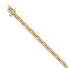 Quality Gold 14k Yellow Gold AAA Diamond Tennis Bracelet