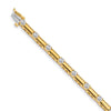 Quality Gold 14k Yellow Gold AAA Diamond Tennis Bracelet