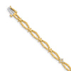 Quality Gold 14k Yellow Gold AAA Diamond Tennis Bracelet