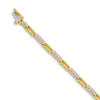 Quality Gold 14k Yellow Gold AA Diamond Tennis Bracelet