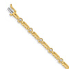 Quality Gold 14k Yellow Gold AAA Diamond Tennis Bracelet