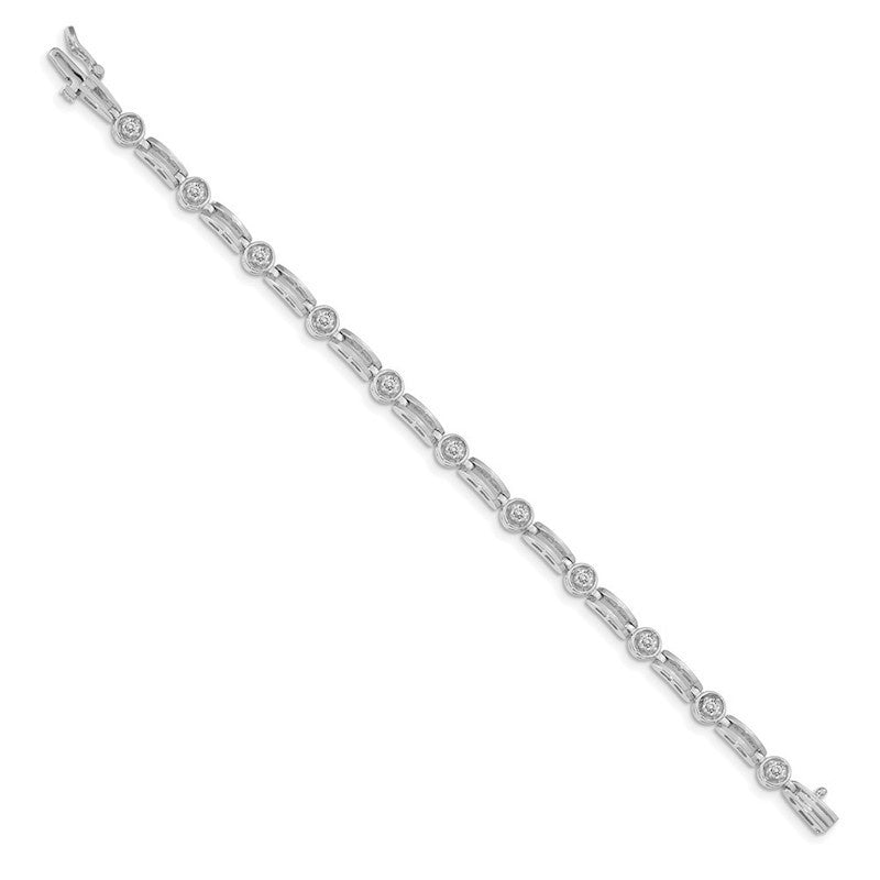 Quality Gold 14k White Gold VS Diamond Tennis Bracelet