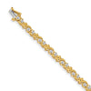 Quality Gold 14k Yellow Gold AA Diamond Tennis Bracelet