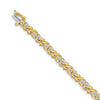 Quality Gold 14k Yellow Gold VS Diamond Tennis Bracelet