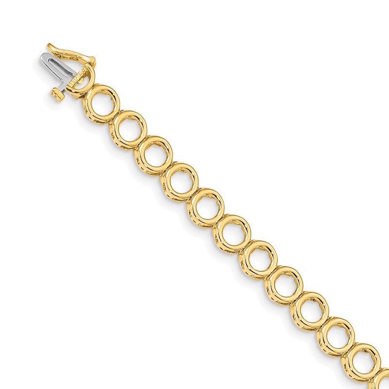 Quality Gold 14k Yellow Gold Add-a-Diamond Tennis Bracelet