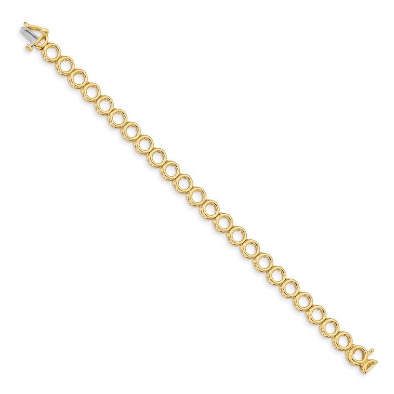 Quality Gold 14k Yellow Gold Add-a-Diamond Tennis Bracelet