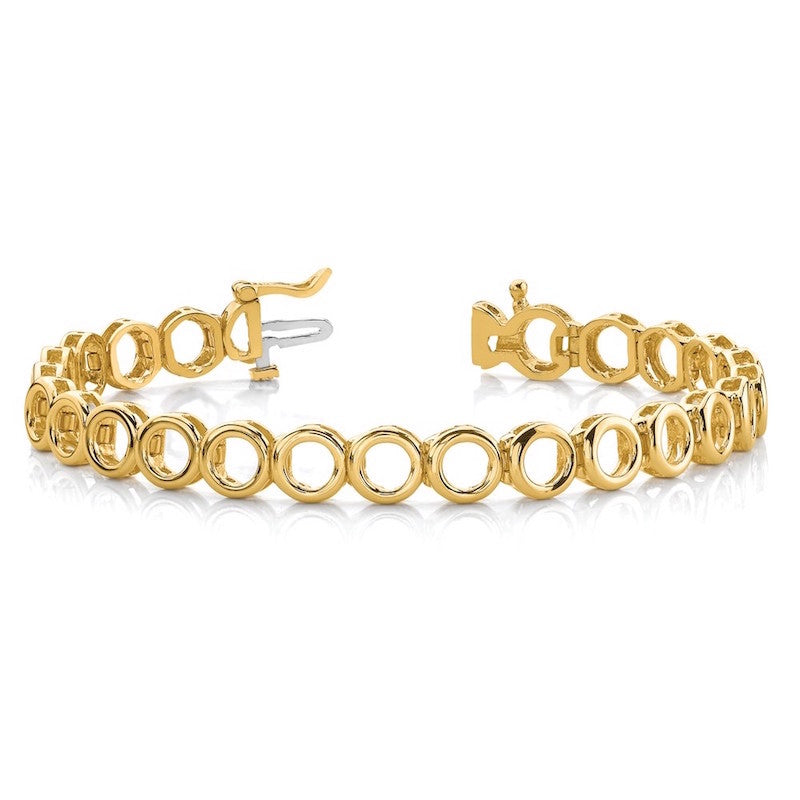 Quality Gold 14k Yellow Gold Add-a-Diamond Tennis Bracelet