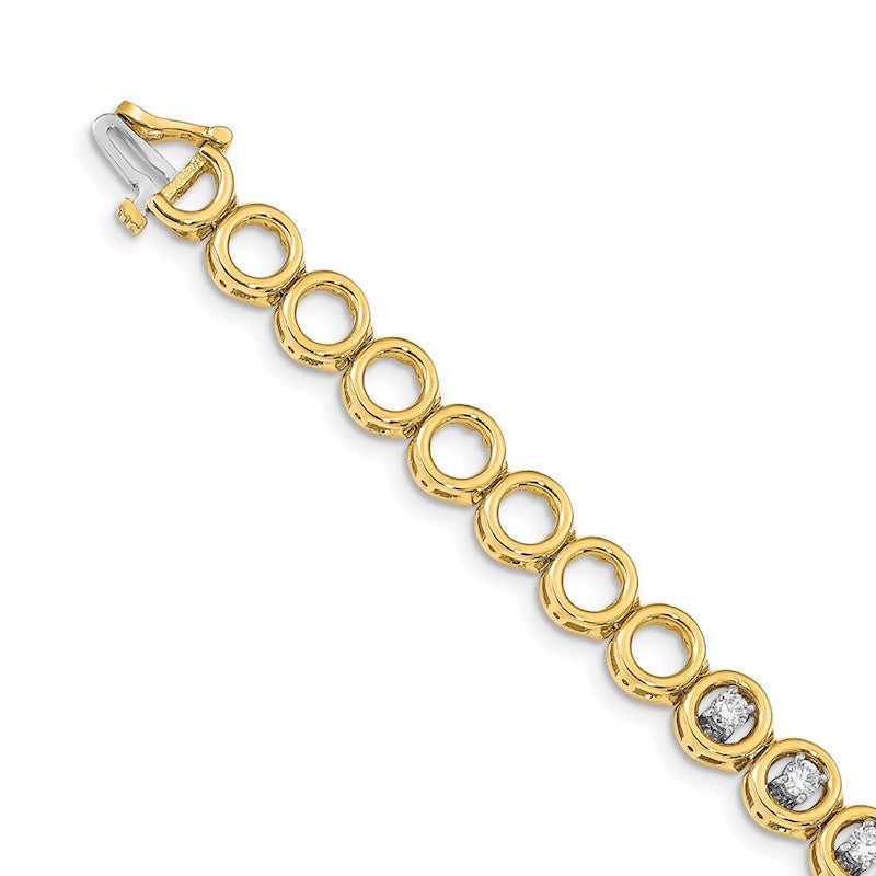 Quality Gold 14k Yellow Gold Add-a-Diamond Tennis Bracelet