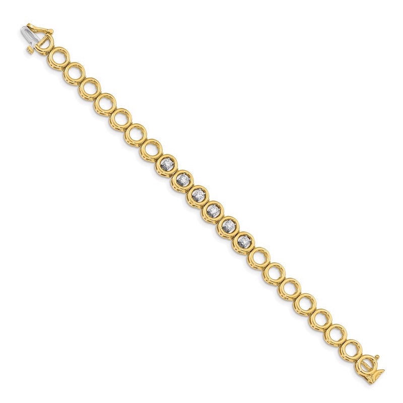 Quality Gold 14k Yellow Gold Add-a-Diamond Tennis Bracelet