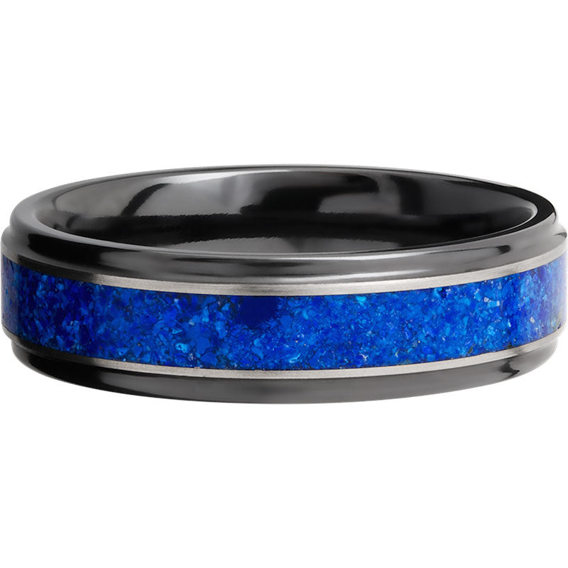 Lashbrook Black Zirconium 6mm Men's Wedding Band