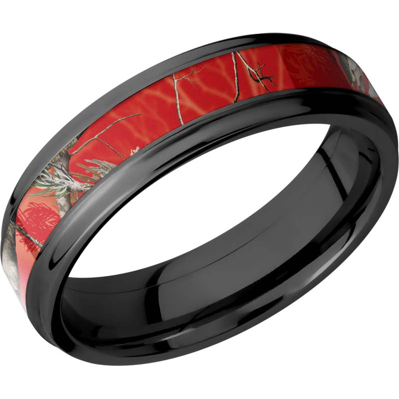 Lashbrook Black Zirconium 6mm Men's Wedding Band