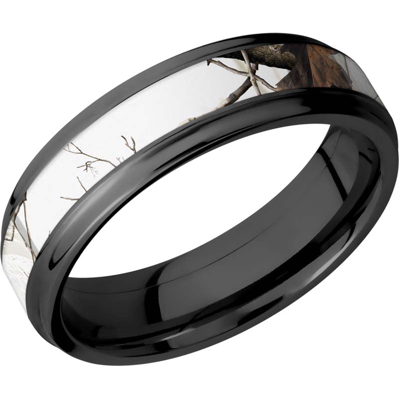 Lashbrook Black Zirconium 6mm Men's Wedding Band