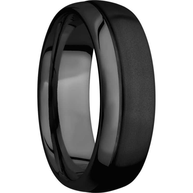 Lashbrook Black Zirconium 7mm Men's Wedding Band