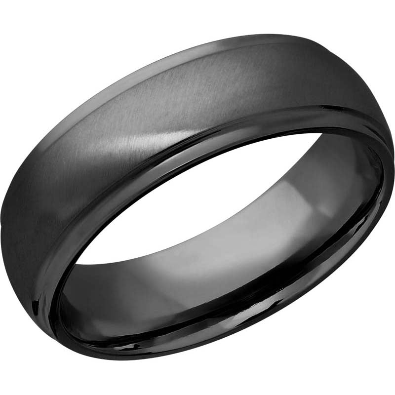 Lashbrook Black Zirconium 7mm Men's Wedding Band