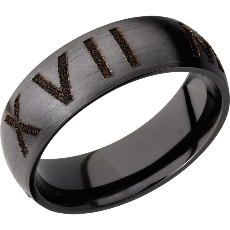 Lashbrook Black Zirconium 7mm Men's Wedding Band