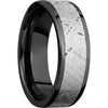 Lashbrook Black Zirconium Meteorite 7mm Men's Wedding Band