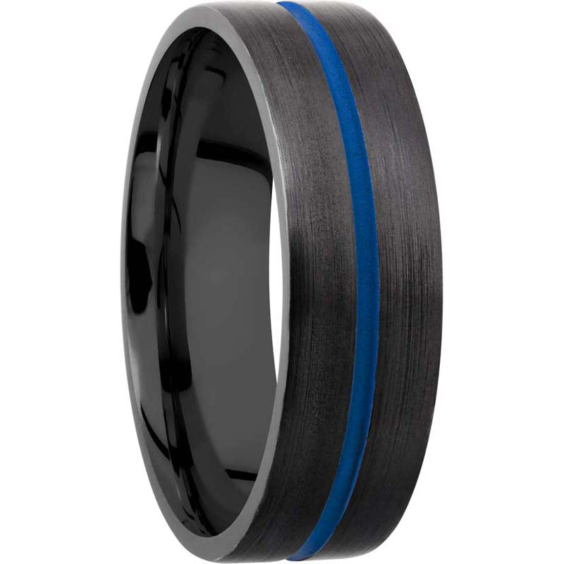 Lashbrook Black Zirconium 7mm Men's Wedding Band