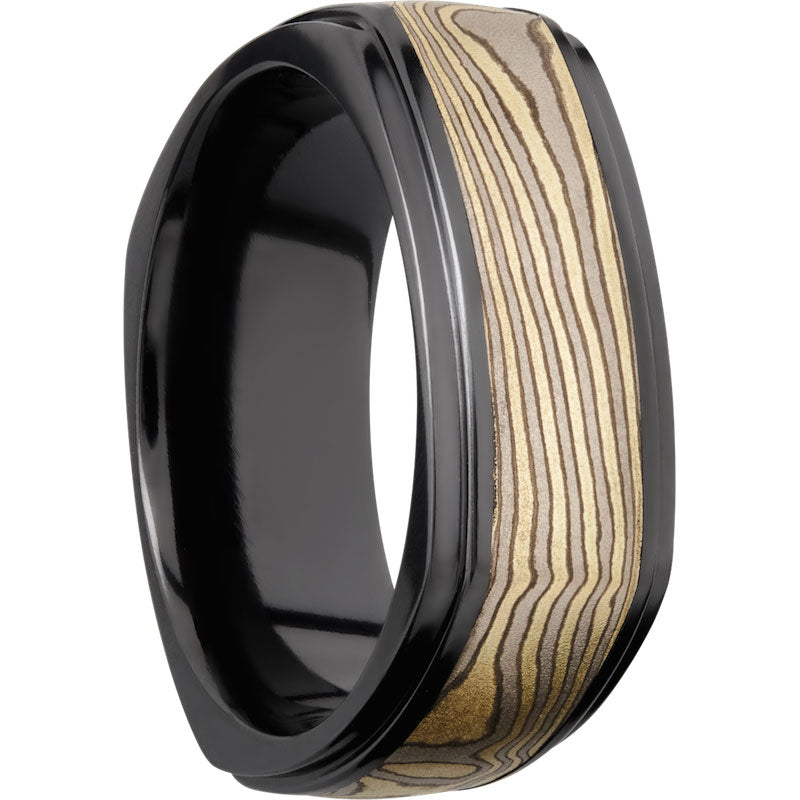 Lashbrook Black Zirconium 8.5mm Men's Wedding Band