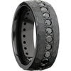 Lashbrook Black Zirconium Diamond 8mm Men's Wedding Band