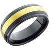 Lashbrook Black Zirconium 8mm Men's Wedding Band