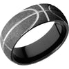 Lashbrook Black Zirconium 8mm Men's Wedding Band