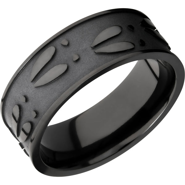 Lashbrook Black Zirconium Outdoor Wedding Band