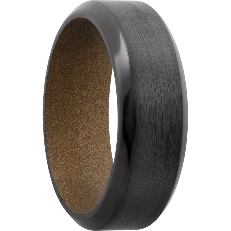 Lashbrook Black Zirconium 8mm Men's Wedding Band