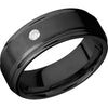 Lashbrook Black Zirconium 8mm Men's Wedding Band