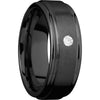 Lashbrook Black Zirconium 8mm Men's Wedding Band