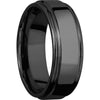 Lashbrook Black Zirconium 8mm Men's Wedding Band