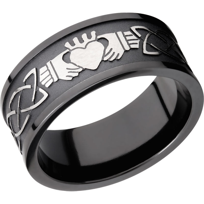 Lashbrook Black Zirconium 9mm Men's Wedding Band