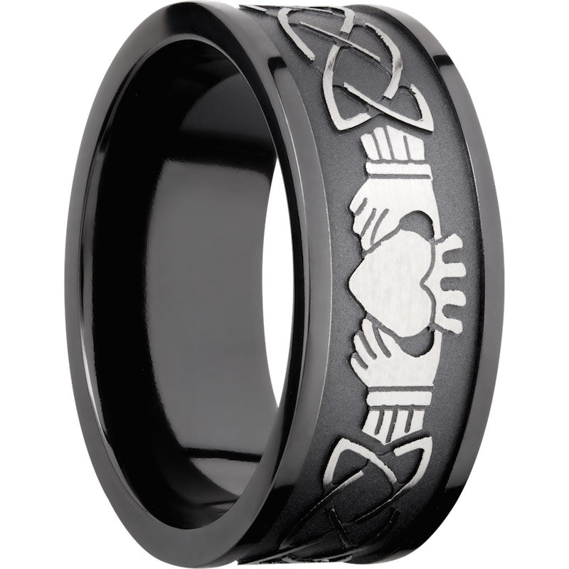 Lashbrook Black Zirconium 9mm Men's Wedding Band