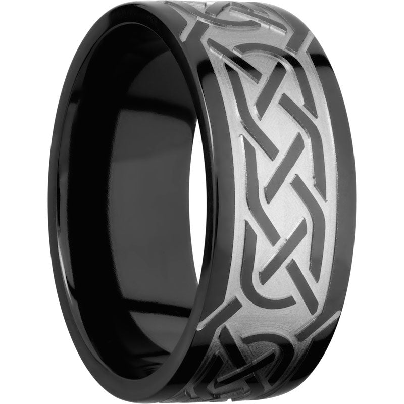 Lashbrook Black Zirconium 9mm Men's Wedding Band