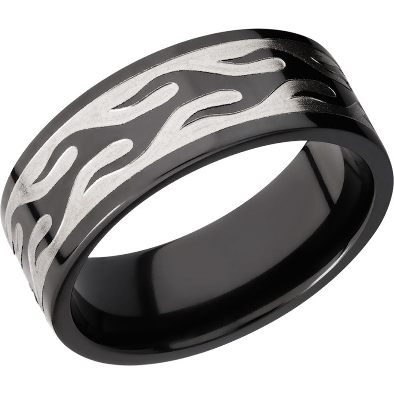 Lashbrook Black Zirconium 9mm Men's Wedding Band