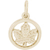 Rembrandt 14k Yellow Gold Maple Leaf Charm