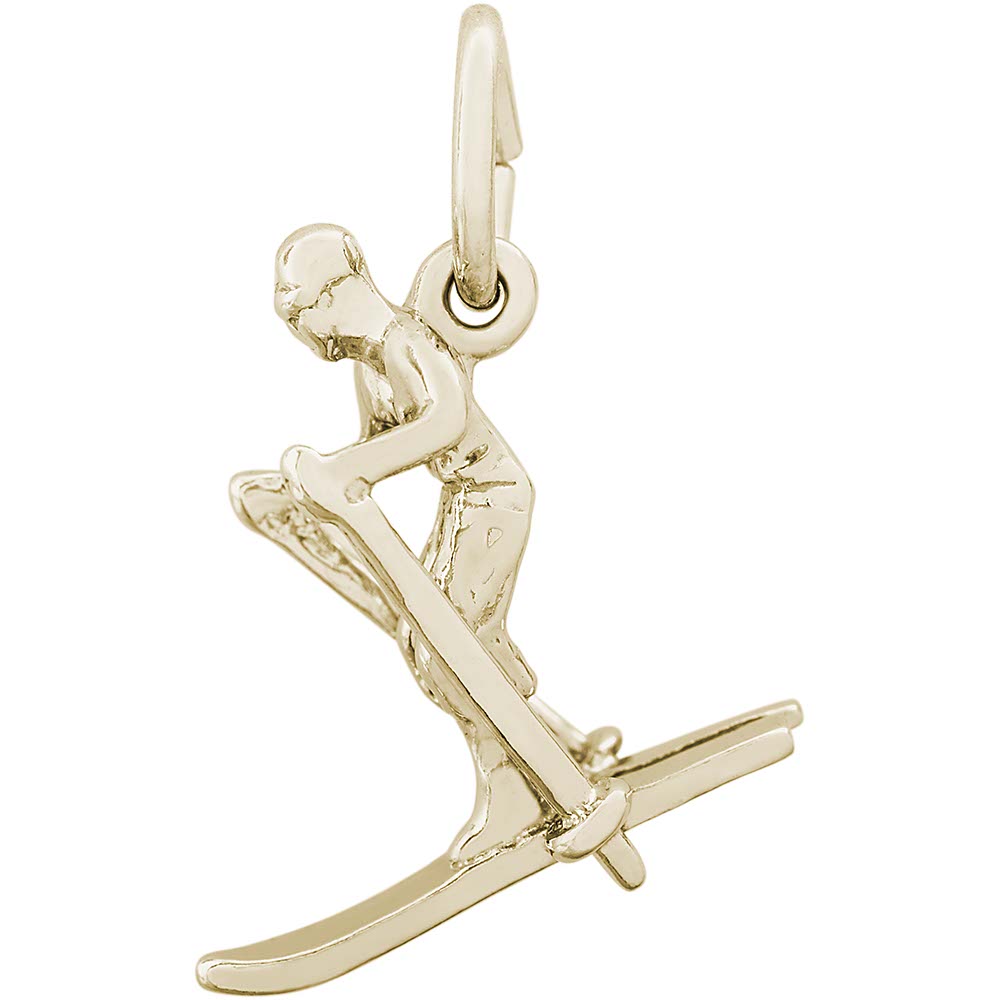 Rembrandt 14k Yellow Gold Skier Charm