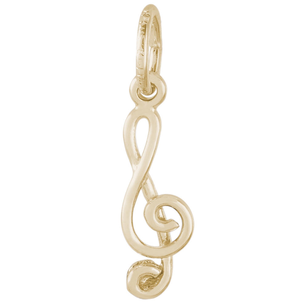 Rembrandt 14k Yellow Gold Treble Clef Charm