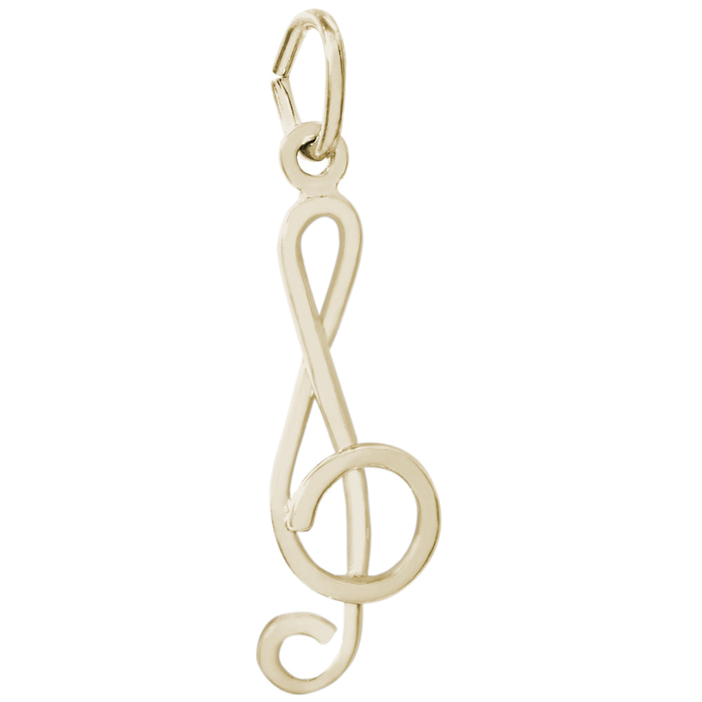 Rembrandt 14k Yellow Gold Treble Clef Charm
