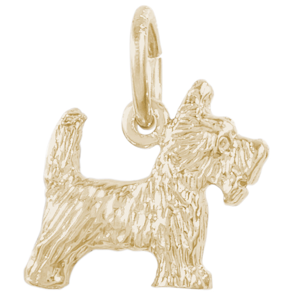 Rembrandt 14k Yellow Gold Scottie Charm