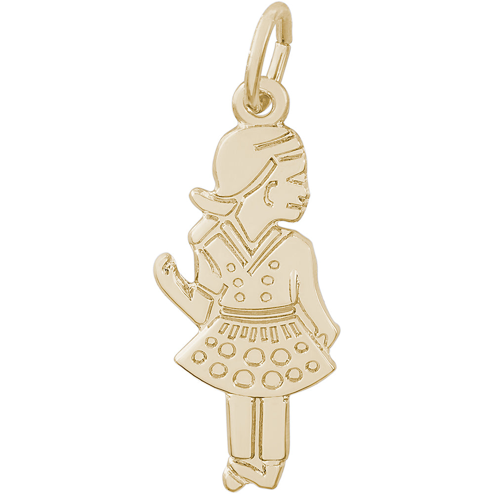 Rembrandt 14k Yellow Gold Girl Charm