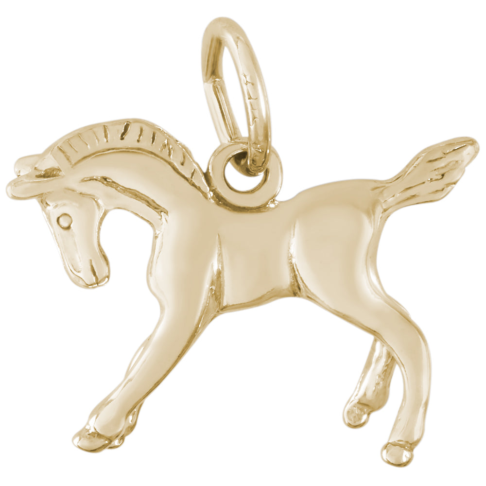 Rembrandt 14k Yellow Gold Horse Charm