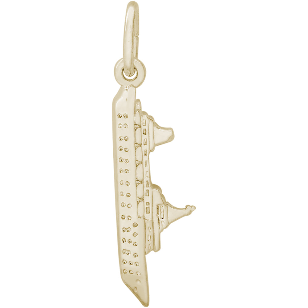 Rembrandt 14k Yellow Gold Ship Charm