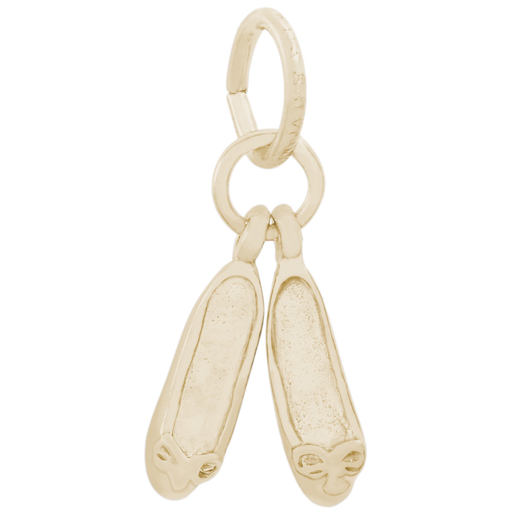 Rembrandt 14k Yellow Gold Ballet Shoes Charm