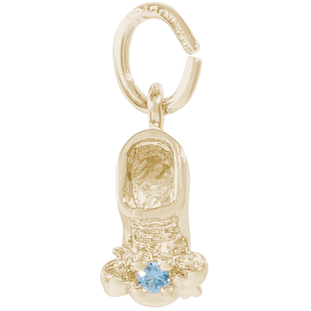 Rembrandt 14k Yellow Gold 03 March Babyshoe Charm