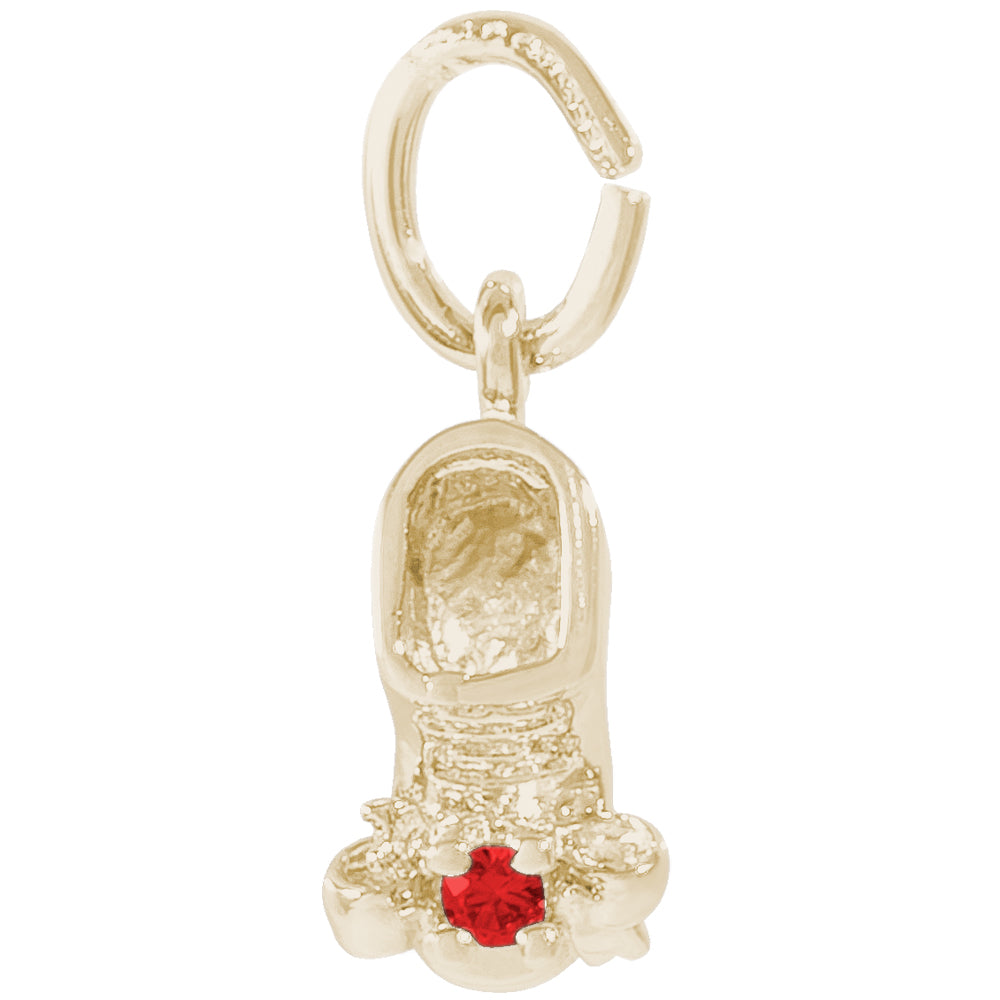 Rembrandt 14k Yellow Gold 07 July Babyshoe Charm