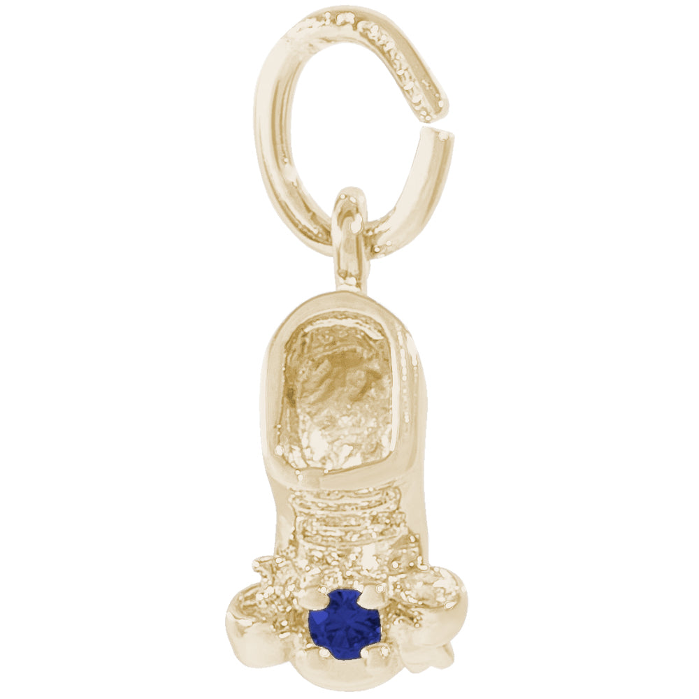 Rembrandt 14k Yellow Gold 09 September Babyshoe Charm