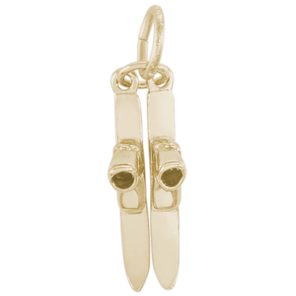 Rembrandt 14k Yellow Gold Skis Charm