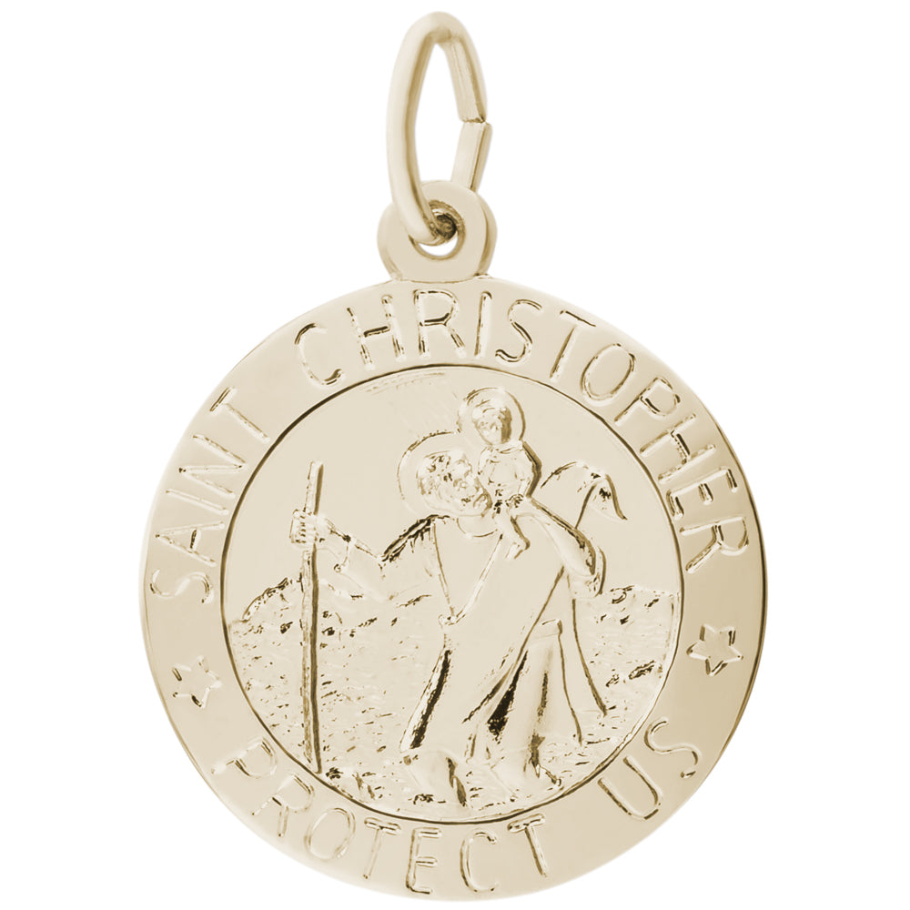 Rembrandt 14k Yellow Gold St. Christpopher Charm