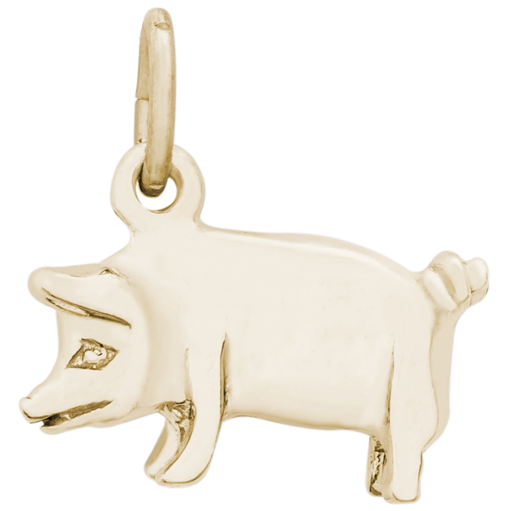 Rembrandt 14k Yellow Gold Pig Charm